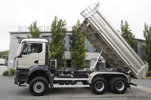 Trilaterale kiepbak MAN TGS 33.480 6X6/ 15 tho.km!!! / KH-Kipper