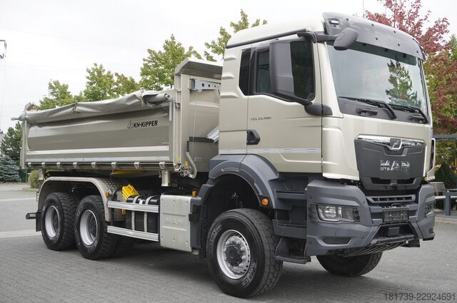 Trilaterale kiepbak MAN TGS 33.480 6X6/ 15 tho.km!!! / KH-Kipper