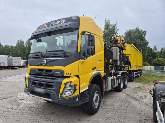 Bosfrees + aanhangwagen Volvo FMX540 6x6 / 34 tho. km / WUST SMC-812