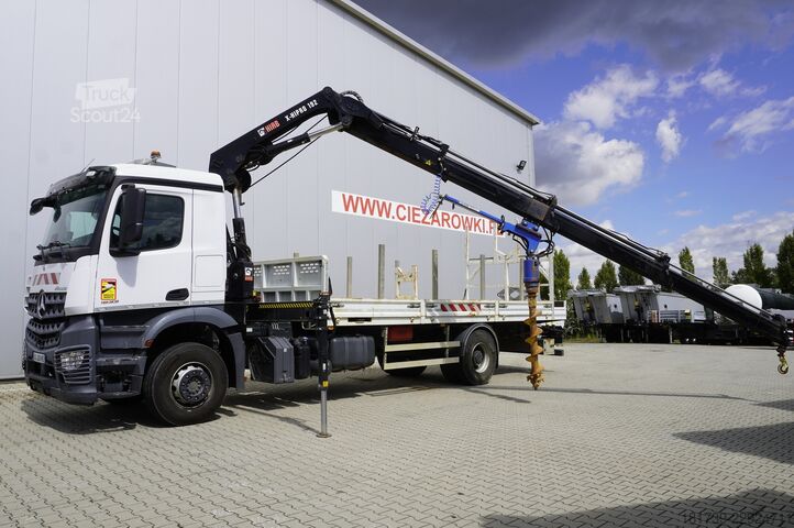Platform met kraan Mercedes-Benz Arocs 1833 4x2 / 50 tho. km! / HIAB