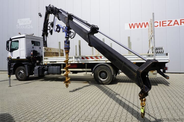 Platform met kraan Mercedes-Benz Arocs 1833 4x2 / 50 tho. km! / HIAB