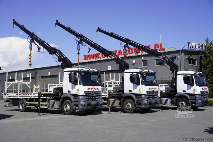 Platform met kraan Mercedes-Benz Arocs 1833 4x2 / 50 tho. km! / HIAB
