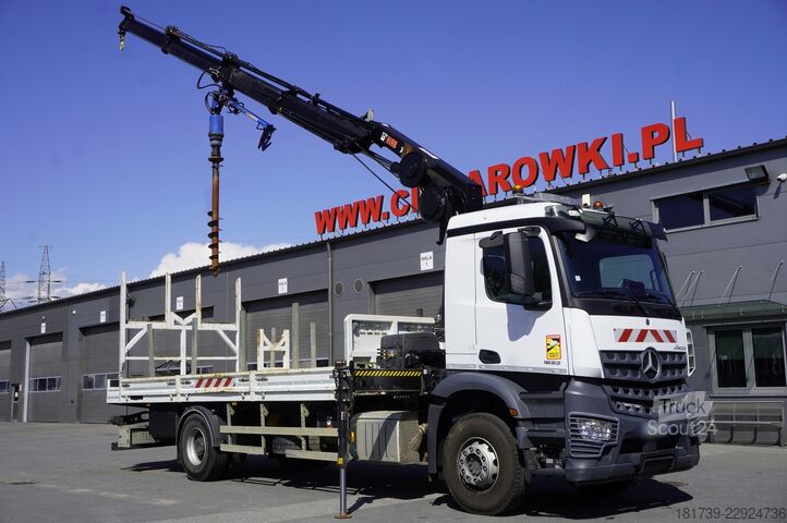 Platform met kraan Mercedes-Benz Arocs 1833 4x2 / 50 tho. km! / HIAB