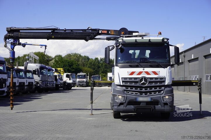 Platform met kraan Mercedes-Benz Arocs 1833 4x2 / 50 tho. km! / HIAB