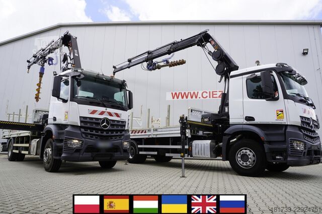 Platform met kraan Mercedes-Benz Arocs 1833 4x2 / 50 tho. km! / HIAB