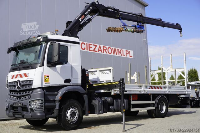Platform met kraan Mercedes-Benz Arocs 1833 4x2 / 50 tho. km! / HIAB