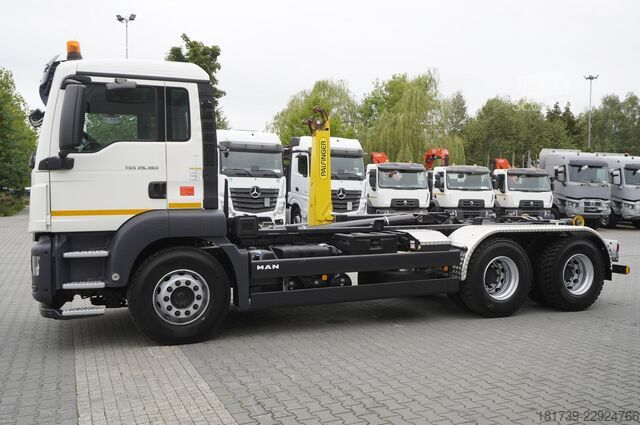 Haakarmwagen MAN TGS 26.360 6×4 BB / 160 tho. km / Palfin