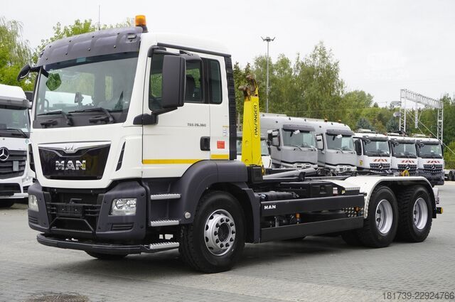 Haakarmwagen MAN TGS 26.360 6×4 BB / 160 tho. km / Palfin