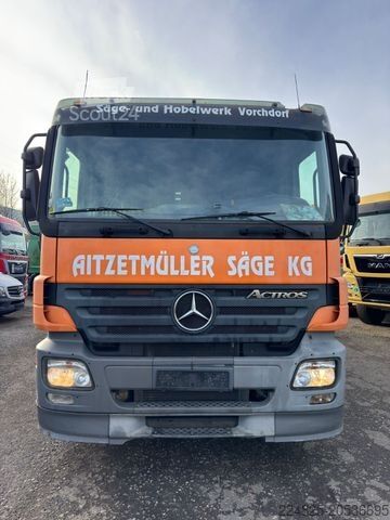 Logging truck MERCEDES-BENZ ACTROS 2646 6X4 MP2 LANGHOLZ + NACHLÄUFER MÜLLER