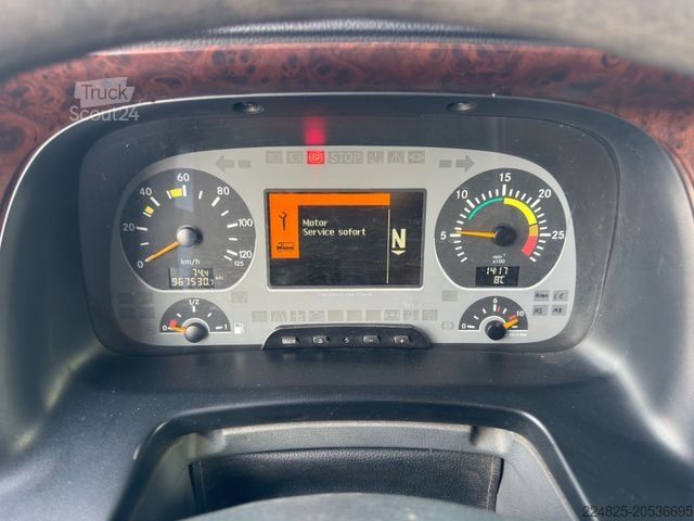 Logging truck MERCEDES-BENZ ACTROS 2646 6X4 MP2 LANGHOLZ + NACHLÄUFER MÜLLER