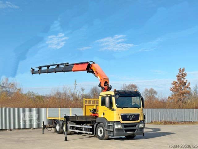Grue montée sur camion MAN TGS 28.440 Pritsche 6,55* PALFINGER PK 4502