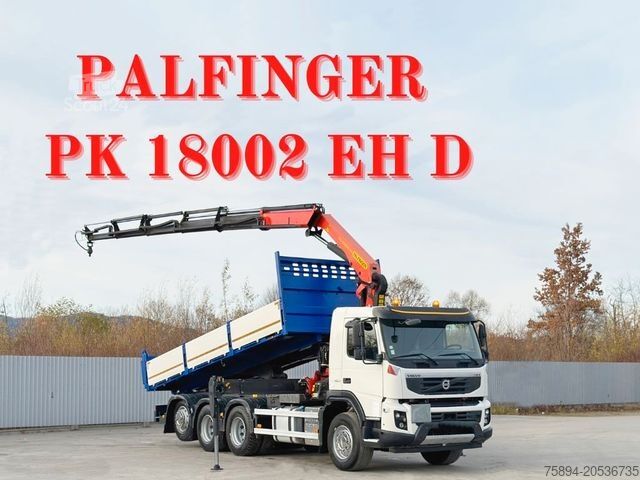 Кран, монтиран на камион VOLVO FMX 460 Kipper 6,40m + PALFINGER PK 18002 EH D