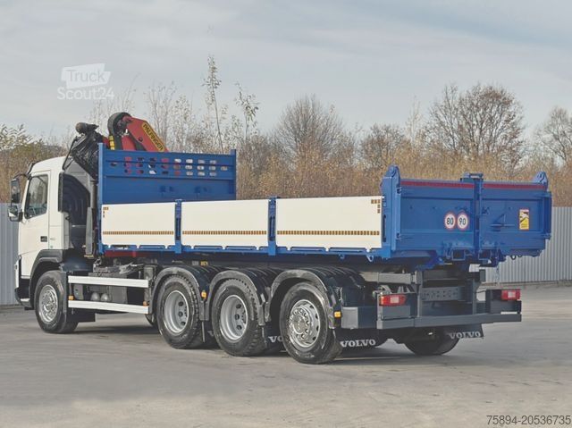 Кран, монтиран на камион VOLVO FMX 460 Kipper 6,40m + PALFINGER PK 18002 EH D