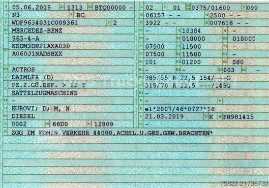 Standartinis vilkikas MERCEDES-BENZ Actros 1851 / ALCOA / Park Cool / Voll Spoiler