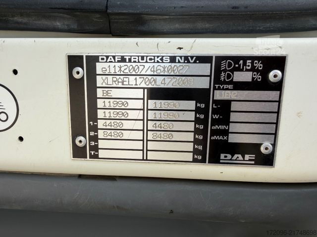 Skriňové nákladné vozidlo DAF LF 230, 12t, Koffer 7.2m, Lbw, Autom., Klima