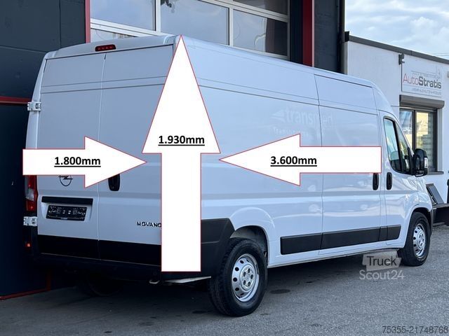 Dubă cu acoperiș înalt OPEL Movano L3H2 Klima PDC Navi Tempomat Hecktür 270°