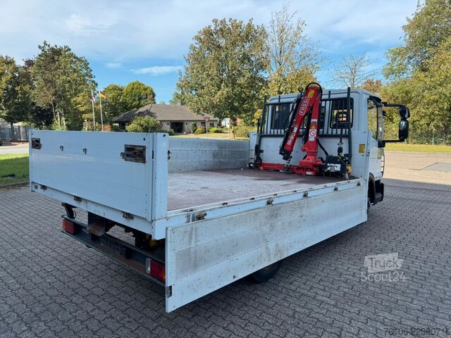 Pick-up bestelwagen IVECO 75E16 Pritsche mit Kran Fassi