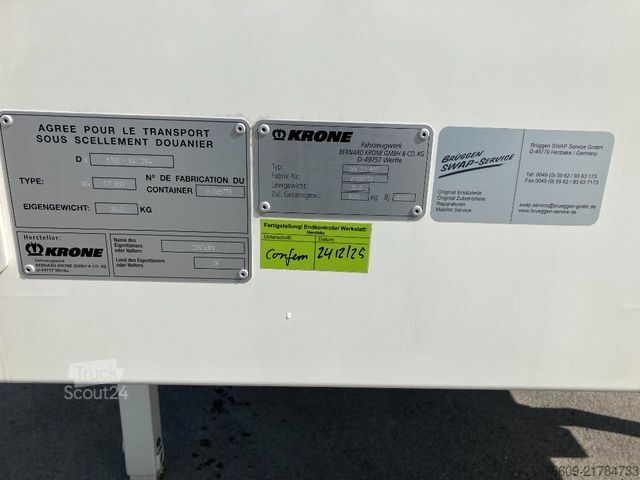 Reboque de carroçaria intercambiável KRONE Wechselbrücke Koffer