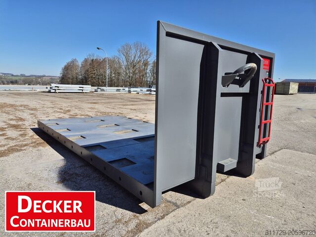 Zabojnik na rolo Decker Containerbau Plattform, Gitterbox,Abrollcontainer