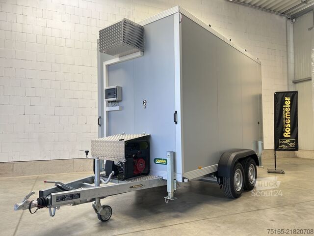 Hladilne prikolice in zamrzovalne prikolice UNSINN UKT 0C 3617 - 3 Rohrbahnen Kühlanhänger