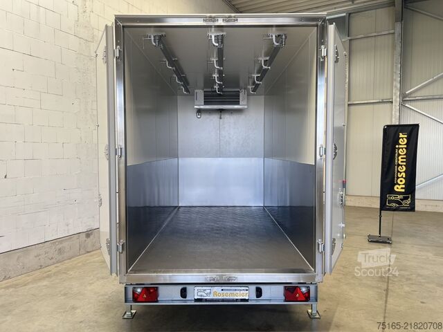 Hladilne prikolice in zamrzovalne prikolice UNSINN UKT 0C 3617 - 3 Rohrbahnen Kühlanhänger