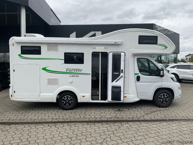 Alkoof camper FORSTER A 699 DVB, Dachklima, Markise, Fahrradträger