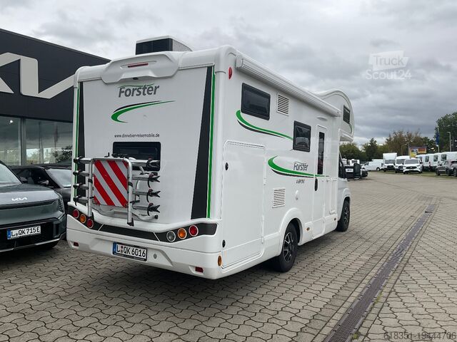 Alkoof camper FORSTER A 699 DVB, Dachklima, Markise, Fahrradträger