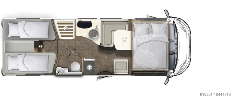 Camping-car intégral EURA MOBIL INTEGRA LINE IL 720 EB, Maxi 4,4 t, 180 PS