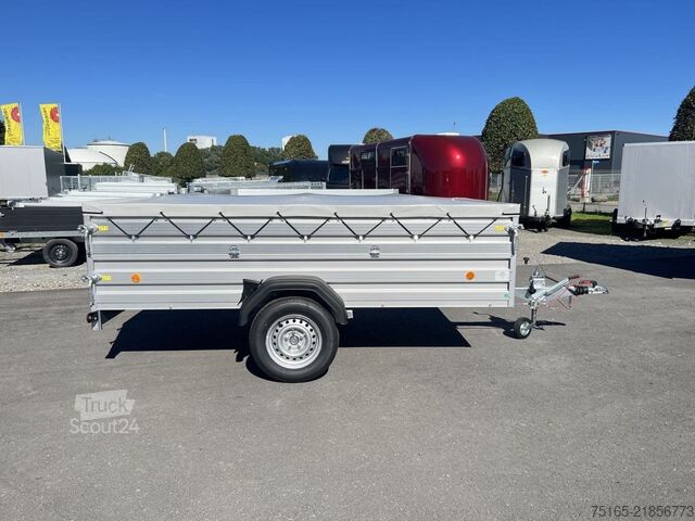 مقطورة صندوقية Böckmann TL-AL 3015/135 BWEH Fl-Plane Kastenanhänger gebr