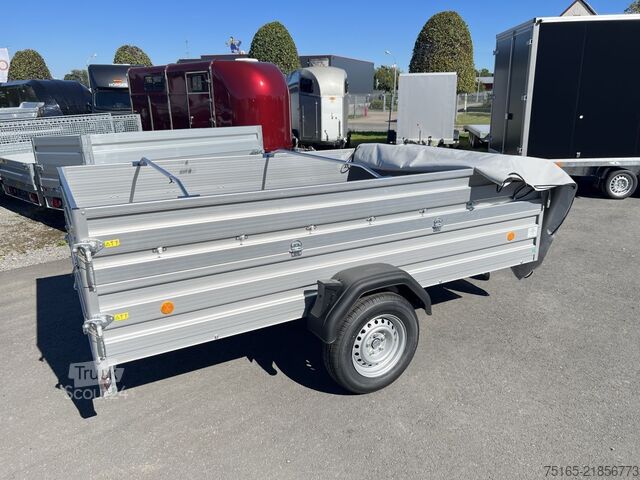 مقطورة صندوقية Böckmann TL-AL 3015/135 BWEH Fl-Plane Kastenanhänger gebr