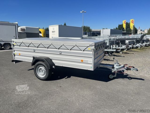 Kasa römork Böckmann TL-AL 3015/135 BWEH Fl-Plane Kastenanhänger gebr