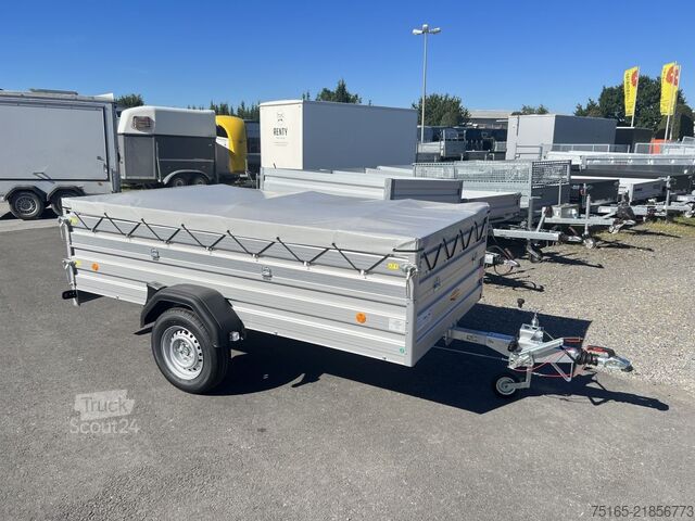 مقطورة صندوقية Böckmann TL-AL 3015/135 BWEH Fl-Plane Kastenanhänger gebr