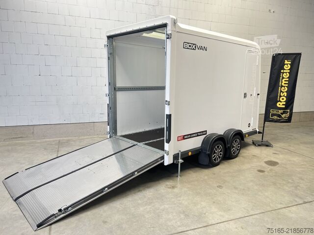 مقطورة صندوقية Brian James Box Van 600-3016-27-2-12-W Kofferanhänger