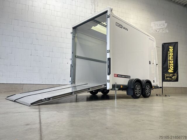 مقطورة صندوقية Brian James Box Van 600-3016-27-2-12-W Kofferanhänger