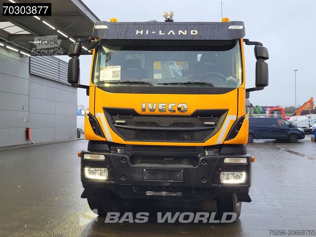 Volquete con grúa Iveco Trakker 450 8X4 HIAB 211 EP-4 Hiduo Kran Crane ...
