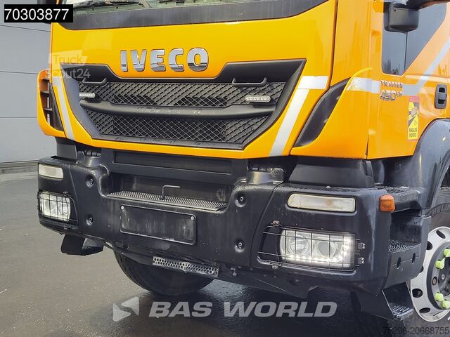 Volquete con grúa Iveco Trakker 450 8X4 HIAB 211 EP-4 Hiduo Kran Crane ...