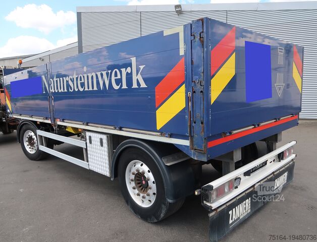 Trailer with open flatbed Zanner APO 18