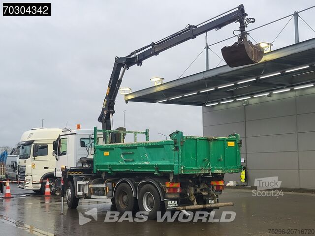 3-Seiten-Kipper Mercedes Actros 2646 Actros 6X4 HIAB 122 BS-2 HIDUO Cran...