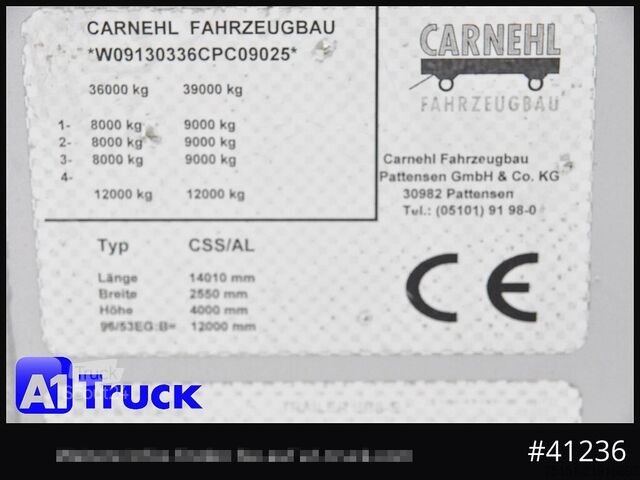 Polpriklopnik s premičnim dnom CARNEHL CSS/AL 90m³ Lift 7.760 Kg,