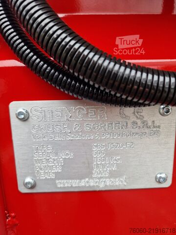 Siebanlange Stenger Siebanlage SBS 1520 F2 Sieb Hackschnitzel, Mutterbo