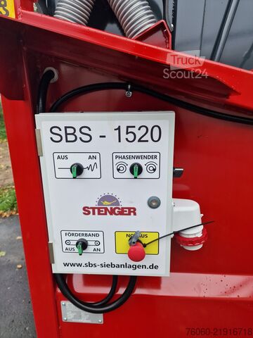 Siebanlange Stenger Siebanlage SBS 1520 F2 Sieb Hackschnitzel, Mutterbo