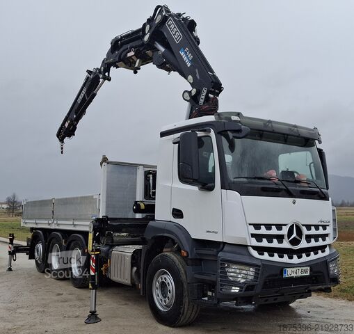 Autocarro ribaltabile Mercedes-Benz Hiab Palfinger Fassi F485