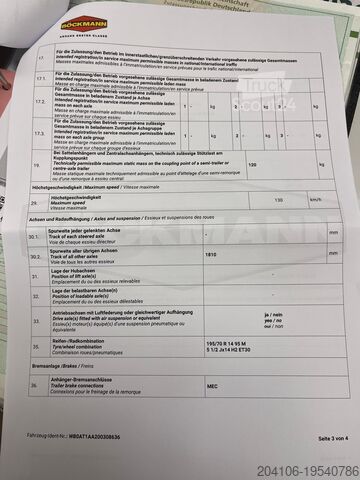 Zavazadlový štítek Böckmann KT 3015/270