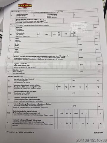Zavazadlový štítek Böckmann KT 3015/270