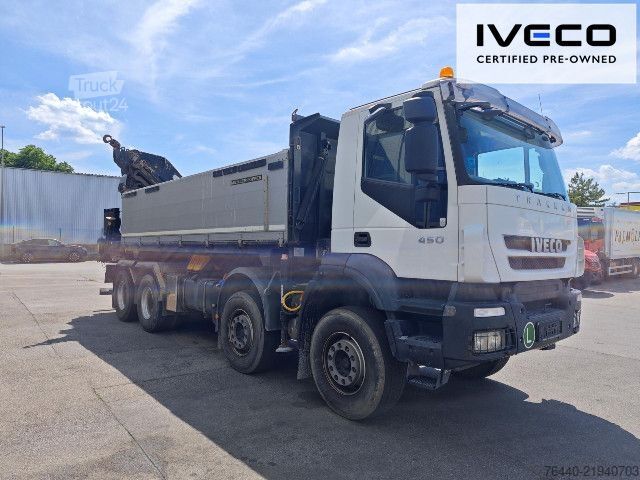 Саміоскид IVECO TRAKKER mit EFFER Kran 470/5S !!!Motor neu!!!
