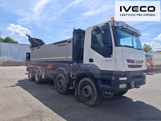 Саміоскид IVECO TRAKKER mit EFFER Kran 470/5S !!!Motor neu!!!