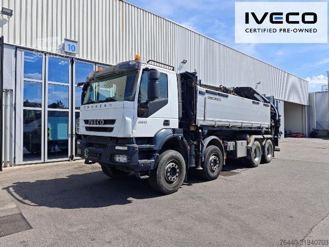 Саміоскид IVECO TRAKKER mit EFFER Kran 470/5S !!!Motor neu!!!