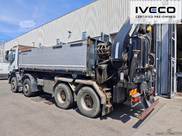 Саміоскид IVECO TRAKKER mit EFFER Kran 470/5S !!!Motor neu!!!