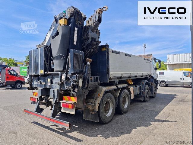 Саміоскид IVECO TRAKKER mit EFFER Kran 470/5S !!!Motor neu!!!
