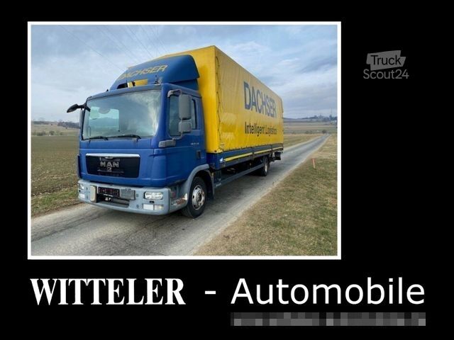 LKW-Fahrgestell MAN MAN TGL 12.250 BL Pritsche/Plane 8 m+LBW 1,5 to